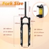 image:imageBUCKLOS LUTU 2627529 Air MTB Suspension Fork Rebound Adjust Straight Tube 286mm QR 9mm Travel 120mm ManualCrown Lockout Mountain Bike Forks Ultralight Gas Shock XC BicycleBlack