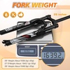 image:imageBUCKLOS LUTU 2627529 Air MTB Suspension Fork Rebound Adjust Straight Tube 286mm QR 9mm Travel 120mm ManualCrown Lockout Mountain Bike Forks Ultralight Gas Shock XC BicycleBlack