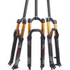 image:imageBUCKLOS LUTU 2627529 Air MTB Suspension Fork Rebound Adjust Straight Tube 286mm QR 9mm Travel 120mm ManualCrown Lockout Mountain Bike Forks Ultralight Gas Shock XC BicycleBlack Gold