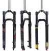 image:imageBUCKLOS LUTU 2627529 Air MTB Suspension Fork Rebound Adjust Straight Tube 286mm QR 9mm Travel 120mm ManualCrown Lockout Mountain Bike Forks Ultralight Gas Shock XC BicycleBlack