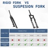 image:imageBUCKLOS MTB Air Suspension Fork 275 29 110  15mm Boost AM EBike Tapered Travel 160mm 36mm Inner Tube Thru Axle Rebound Adjustment Disc Brake Front Forks fit All Mountain eBike ect29