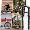 image:imageBUCKLOS YINO 24 inch MTB Air Suspension Fork 120mm Travel QR 9mm100  15mm Thru Axle Disc Brake 118 Straight Tube Manual Lockout XC AM Ultralight Mountain Bike Front ForksblackQR