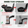 image:imageBUCKLOS YINO 24 inch MTB Air Suspension Fork 120mm Travel QR 9mm100  15mm Thru Axle Disc Brake 118 Straight Tube Manual Lockout XC AM Ultralight Mountain Bike Front ForksblackQR