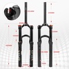 image:imageBUCKLOS YINO 24 inch MTB Air Suspension Fork 120mm Travel QR 9mm100  15mm Thru Axle Disc Brake 118 Straight Tube Manual Lockout XC AM Ultralight Mountain Bike Front ForksblackQR