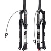 image:imageBUCKLOS 2627529 Travel 120mm MTB Air Suspension Fork Rebound Adjust 1 18 StraightTapered Tube QR 9mm ManualRemote Lockout XC AM Ultralight Mountain Bike Front ForksTaperedremote lock