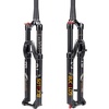 image:imageBUCKLOS 2627529 inch MTB Fork 120mm Travel 118 StraightTapered Mountain Bike Fork Rebound Adjust 15mm100mm Axle Manual Lockout Air ShocksBlackTapered tube