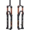 image:imageBUCKLOS 2627529 inch MTB Fork 120mm Travel 118 StraightTapered Mountain Bike Fork Rebound Adjust 15mm100mm Axle Manual Lockout Air ShocksGoldStraight tube