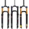image:imageBUCKLOS LUTU 2627529 Air MTB Suspension Fork Rebound Adjust Straight Tube 286mm QR 9mm Travel 120mm ManualCrown Lockout Mountain Bike Forks Ultralight Gas Shock XC BicycleBlack