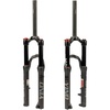 image:imageBUCKLOS YINO 24 inch MTB Air Suspension Fork 120mm Travel QR 9mm100  15mm Thru Axle Disc Brake 118 Straight Tube Manual Lockout XC AM Ultralight Mountain Bike Front ForksblackQR