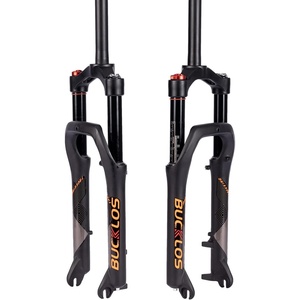 image:imageBUCKLOS 20 inch Air MTB Suspension Fork 40 Fat Tire 140mm Travel Spacing Hub 135mm 1 18 Straight Tube Manual Lockout 9mm QR Mountain Bike Front Forks fit Snow Beach XC EBikes ect