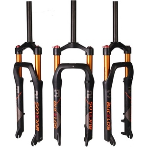image:imageBUCKLOS 26 x 40 inch Fat Bike Tire Air Suspension Fork 120mm Travel Spacing Hub 135mm 286mm Straight Tube Crown Lockout 9mm QR Ultralight Front Forks fit Snow Beach Mountain Bike Black Gold70070626gold