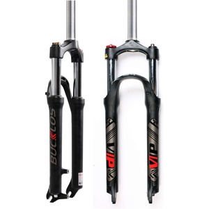 image:imageBUCKLOS 2627529 MTB Suspension Fork Travel 100mm 286mm Straight Tube QR 9mm Crown Lockout Aluminum Alloy XC Mountain Bike Front Forks26