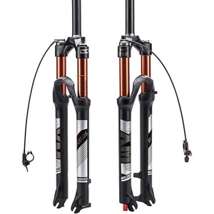 image:imageBUCKLOS 2627529 Travel 120mm MTB Air Suspension Fork Rebound Adjust 1 18 StraightTapered Tube QR 9mm ManualRemote Lockout XC AM Ultralight Mountain Bike Front ForksStraightremote lock