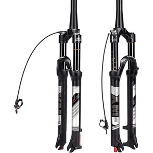 image:imageBUCKLOS 2627529 Travel 120mm MTB Air Suspension Fork Rebound Adjust 1 18 StraightTapered Tube QR 9mm ManualRemote Lockout XC AM Ultralight Mountain Bike Front ForksTaperedremote lock