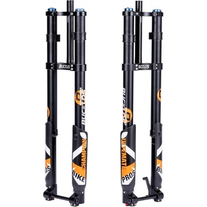 image:imageBUCKLOS 2627529 inch Electric Mountain Bike Air Suspension Inverted Downhill ForkThru Axle Boost 15x110mm Travel 140180mm Rebound Adjust 118 Straight Tapered Disc Brake Bicycle Front Forksdoublestraight29