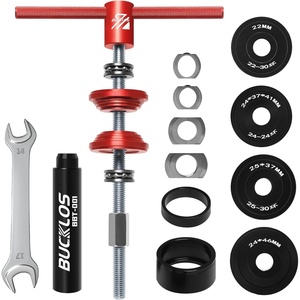 image:imageBUCKLOS Bike Headset Pressin Tool Bottom Bracket Install Tool Kit Bearing Press Tool Bicycle Repair Accessories Suitable for Most Bike headsets and Some Pressin Bottom BracketsBBTRED