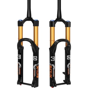 image:imageBUCKLOS Factory 38 27529 inch 110  15mm Boost Downhill Tapered Air Suspension Fork 180mm Travel 38mm Inner Tube Thru Axle Rebound Adjustment Disc Brake Front Forks fit Mountain Bike AM DHBLACK