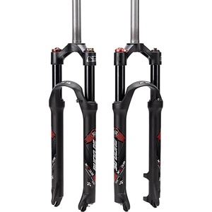 image:imageBUCKLOS Mountain Bicycle Suspension Forks 2627529 inch MTB Bike Front Fork with Preload Adjustment 100mm Travel 286mm Threadless Steerer275 inch