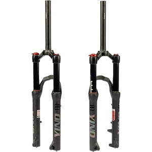 image:imageBUCKLOS YINO 24 inch MTB Air Suspension Fork 120mm Travel QR 9mm100  15mm Thru Axle Disc Brake 118 Straight Tube Manual Lockout XC AM Ultralight Mountain Bike Front ForksblackQR