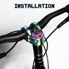 image:imageBUCKLOS 35mm Mountain Bike Stem MTB 318mm CNC Short Stems  Bicycle UltraLight Hollow Aluminum Alloy Riser Stem for E BikeDownhill XCBMXFolding BikeTrailMulticolor