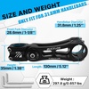 image:imageBUCKLOS Adjustable Bike Stem MTB 254mm 318mm 90110130145mm 80 Degree Bike Stem Riser for Angle Adjustment Bicycle Handlebar Extension for Commuter Bikes EBike Mountain Road Bicycles318130mm
