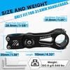image:imageBUCKLOS Adjustable Bike Stem MTB 254mm 318mm 90110130145mm 80 Degree Bike Stem Riser for Angle Adjustment Bicycle Handlebar Extension for Commuter Bikes EBike Mountain Road Bicycles318110mm