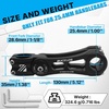 image:imageBUCKLOS Adjustable Bike Stem MTB 254mm 318mm 90110130145mm 80 Degree Bike Stem Riser for Angle Adjustment Bicycle Handlebar Extension for Commuter Bikes EBike Mountain Road Bicycles254130mm