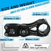 image:imageBUCKLOS Adjustable Bike Stem MTB 254mm 318mm 90110130145mm 80 Degree Bike Stem Riser for Angle Adjustment Bicycle Handlebar Extension for Commuter Bikes EBike Mountain Road Bicycles31890mm