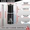 image:imageBUCKLOS Bike Stem Riser Extender MTB 118 286mm Bike Fork Stem Handlebar Stem Aluminum Adapter for Mountain Bike Road Bike MTB BMX100mm