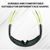 image:imageBUCKLOS Polarized Cycling Running Sunglasses for Men Women UV400 ProtectionTR90 Sun Glasses for Bike Baseball Sports SafetyBlack Framegreen Lens