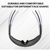 image:imageBUCKLOS Polarized Cycling Running Sunglasses for Men Women UV400 ProtectionTR90 Sun Glasses for Bike Baseball Sports SafetyBlack Frames Blue Lens