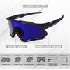 image:imageBUCKLOS Polarized Cycling Running Sunglasses for Men Women UV400 ProtectionTR90 Sun Glasses for Bike Baseball Sports SafetyBlack Frames Blue Lens