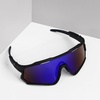 image:imageBUCKLOS Polarized Cycling Running Sunglasses for Men Women UV400 ProtectionTR90 Sun Glasses for Bike Baseball Sports SafetyBlack Frames Blue Lens