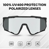 image:imageBUCKLOS Polarized Cycling Running Sunglasses for Men Women UV400 ProtectionTR90 Sun Glasses for Bike Baseball Sports SafetyBlack Framesgrey Lens