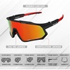 image:imageBUCKLOS Polarized Cycling Running Sunglasses for Men Women UV400 ProtectionTR90 Sun Glasses for Bike Baseball Sports SafetyBlack Framesred Lens
