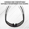 image:imageBUCKLOS Polarized Cycling Running Sunglasses for Men Women UV400 ProtectionTR90 Sun Glasses for Bike Baseball Sports SafetyBlack Framesyellow Lens