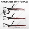 image:imageBUCKLOS Polarized Cycling Running Sunglasses for Men Women UV400 ProtectionTR90 Sun Glasses for Bike Baseball Sports SafetyBlacktransparent