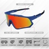 image:imageBUCKLOS Polarized Cycling Running Sunglasses for Men Women UV400 ProtectionTR90 Sun Glasses for Bike Baseball Sports SafetyBlue Framesred Lens