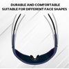 image:imageBUCKLOS Polarized Cycling Running Sunglasses for Men Women UV400 ProtectionTR90 Sun Glasses for Bike Baseball Sports SafetyBlue Framesred Lens