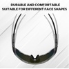 image:imageBUCKLOS Polarized Cycling Running Sunglasses for Men Women UV400 ProtectionTR90 Sun Glasses for Bike Baseball Sports SafetyGery Framesgold Lens