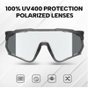image:imageBUCKLOS Polarized Cycling Running Sunglasses for Men Women UV400 ProtectionTR90 Sun Glasses for Bike Baseball Sports SafetyGrey Framesgrey Lens