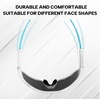 image:imageBUCKLOS Polarized Cycling Running Sunglasses for Men Women UV400 ProtectionTR90 Sun Glasses for Bike Baseball Sports SafetyWhite Framesblue Lens