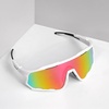 image:imageBUCKLOS Polarized Cycling Running Sunglasses for Men Women UV400 ProtectionTR90 Sun Glasses for Bike Baseball Sports SafetyWhite Framespink Lens