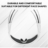 image:imageBUCKLOS Polarized Cycling Running Sunglasses for Men Women UV400 ProtectionTR90 Sun Glasses for Bike Baseball Sports SafetyWhite Framespurple Lens
