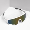 image:imageBUCKLOS Polarized Cycling Running Sunglasses for Men Women UV400 ProtectionTR90 Sun Glasses for Bike Baseball Sports SafetyWhite Framespurple Lens