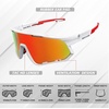 image:imageBUCKLOS Polarized Cycling Running Sunglasses for Men Women UV400 ProtectionTR90 Sun Glasses for Bike Baseball Sports SafetyWhite Framesred Lens