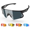 image:imageBUCKLOS Polarized Sunglasses Cycling for Men WomenUV400 Protection Sun Glasses Goggles for Baseball Fishing Running SportsBlackblack