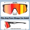 image:imageBUCKLOS Polarized Sunglasses Cycling for Men WomenUV400 Protection Sun Glasses Goggles for Baseball Fishing Running SportsBlackgold