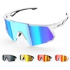 image:imageBUCKLOS Polarized Sunglasses Cycling for Men WomenUV400 Protection Sun Glasses Goggles for Baseball Fishing Running SportsWhiteblue