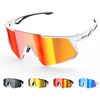 image:imageBUCKLOS Polarized Sunglasses Cycling for Men WomenUV400 Protection Sun Glasses Goggles for Baseball Fishing Running SportsWhitered